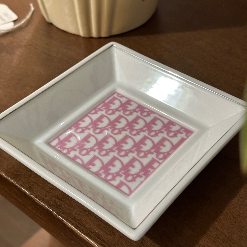 Authentic Pink Dior Monogram Ashtray